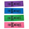 Huge 6.75" 'for Big Mistakes.' Colorful Rubber Pencil Erasers. Rectangular