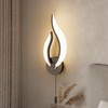 Pasoar Modern LED Wall Lamps for Bedrooms Set of 2