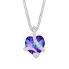Elli Necklace Heart Crystals 925 Silver Féminin, Crystal, Crystal