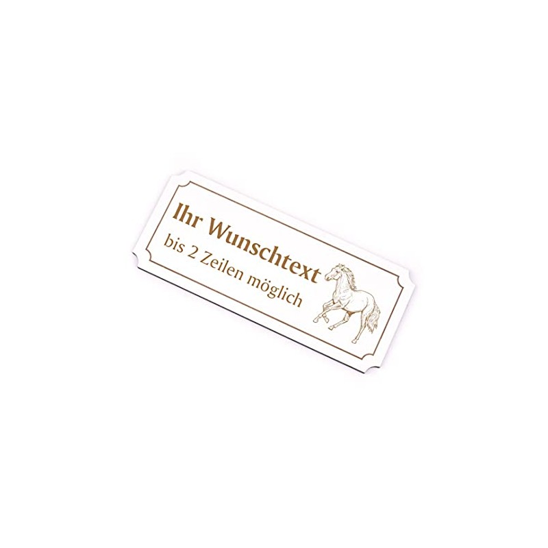 Engraved Horse Haflinger Door Sign 19 x 8 cm