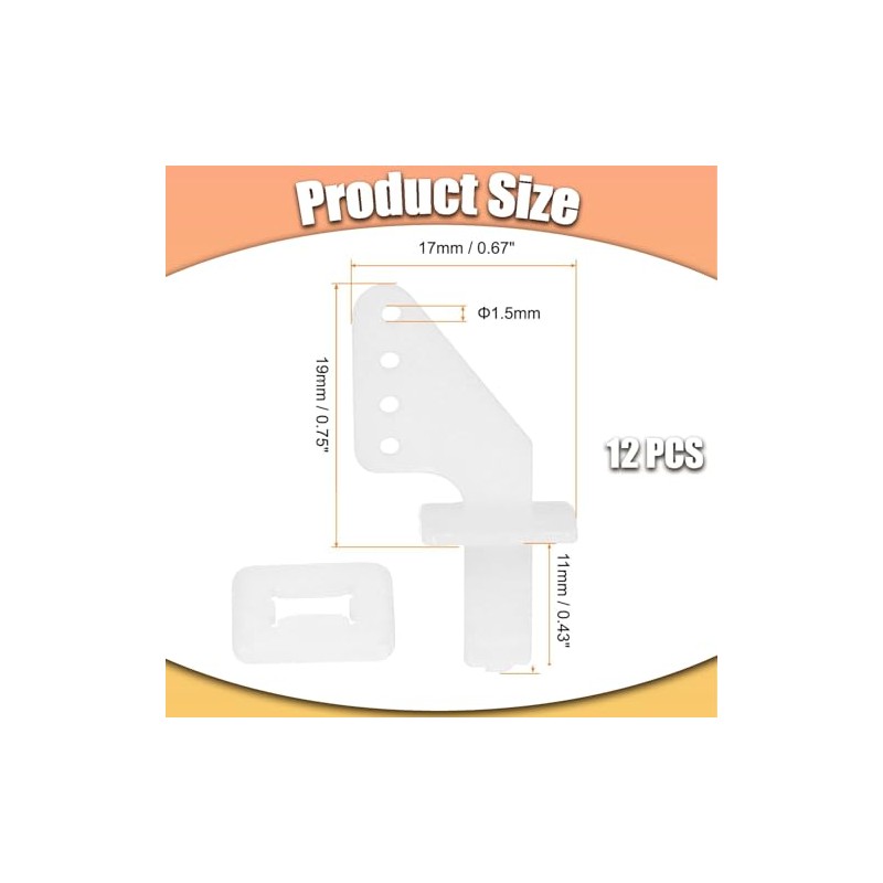 LvYiLinggg 12pcs 4 Hole Control Horn Kit for RC Airplane