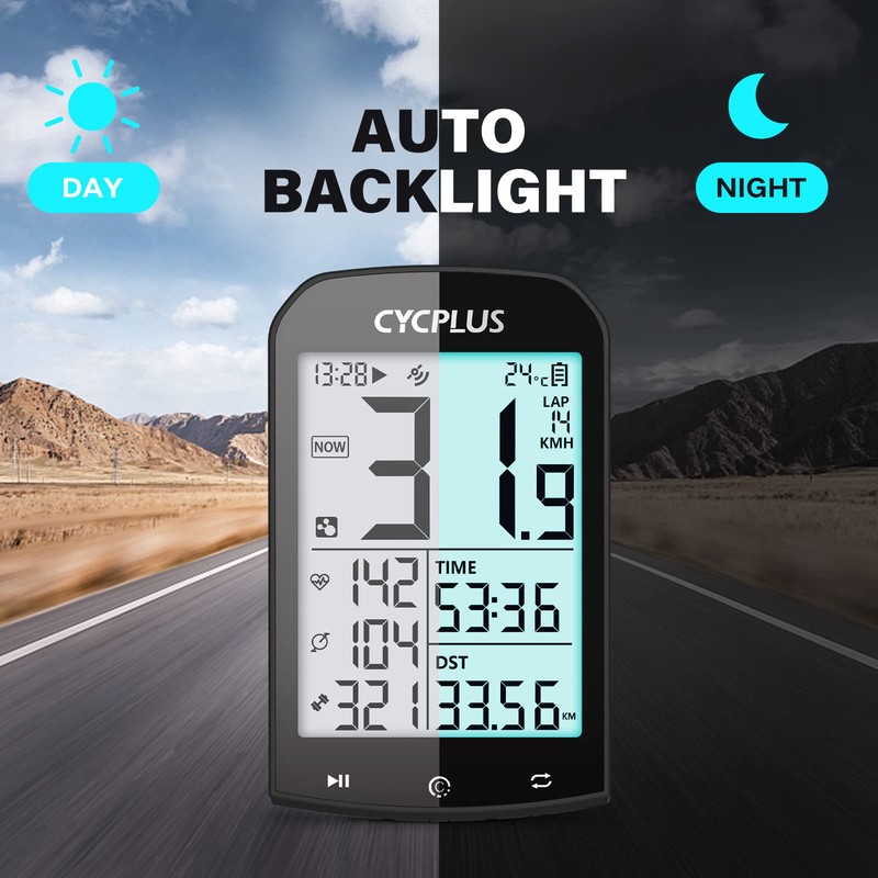 CYCPLUS GPS Bike Computer Waterproof Bicycle Speedometer and Odometer ANT+