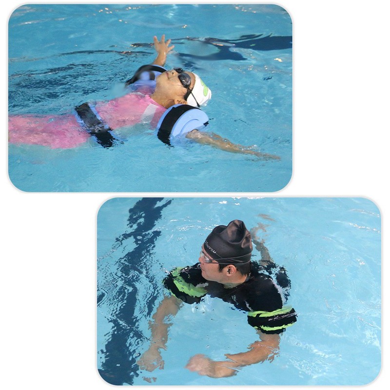 Inflatable Swim Arm Bands Flotation Sleeves Swimming Rings Floats Tube