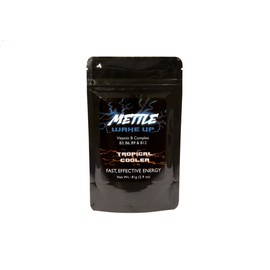 Energy Drink Powder - 50 Servings | Sugar Free | 200mg Caffeine - Mettle Energy Drink Mix (Tropical Cooler)
