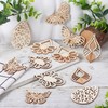 PandaHall 16 Pieces Geometric Hollow Butterfly Drop Pendants Blank Unfinished