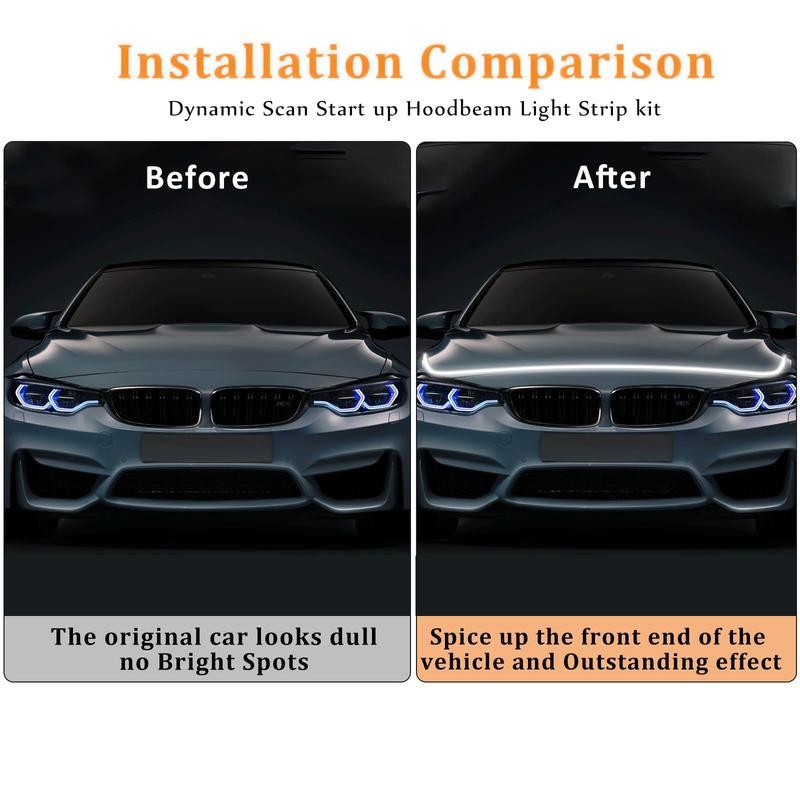 71” High Brightness Automotive Hood Gap LED Strip - Ambient