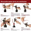 Holleringlan Elegant Stainless Steel Rabbit Wine Bottle Opener Corkscrew Foil