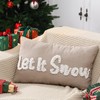 Mixweer Christmas Pillow Covers 12 x 20 Inches Neutral Tufted