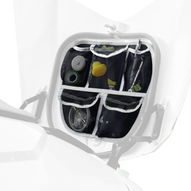 Front Trunk Lid Organizer Fit for Can Am Spyder F3 F3S F3T F3L 2015-2025 Removable 5 Mesh Pocket Luggage Storage Bag (White)