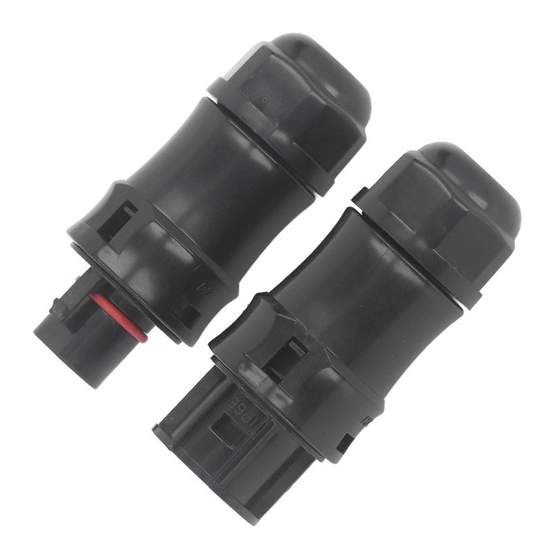 2Pcs Waterproof Power Connector 3 Pin Temperature Resistant Micro Reverse