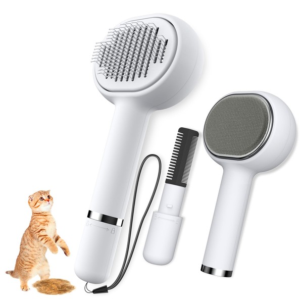 Zivacate [3-in-1] Cat Brush Set with Pet Hair Remover &