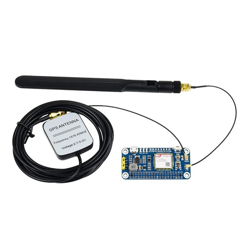 NB-IoT/Cat-M(eMTC)/GNSS HAT for Raspberry Pi Based on SIM7080G Supports Protocols