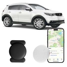 Hongtop H GPS Tracker for Vehicles, 1PCS Mini GPS Tracker with Magnetic Case, Work with Find My (iOS Only), No Monthly Fee Car Tracker (Black)