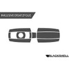 Blackshell® Key foil, 2 x diamond black for your 3-button