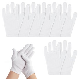 Moisturizing Gloves Set, Spa Moisturiser Gloves Cotton Lotion Moisture Enhancing Glove for Overnight, Repair of Dry HandsRough Cracked Skin (4pairs)
