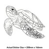 'Sea Turtle' Clear Sticker Decal – Waterproof Film for Windows,