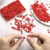Hiswan Heishi 640pcs 6mm Red Polymer Clay Beads for Jewelry
