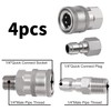 Pack of 4 Pressure Washer Coupling 1/4 Inch, Quick Coupling