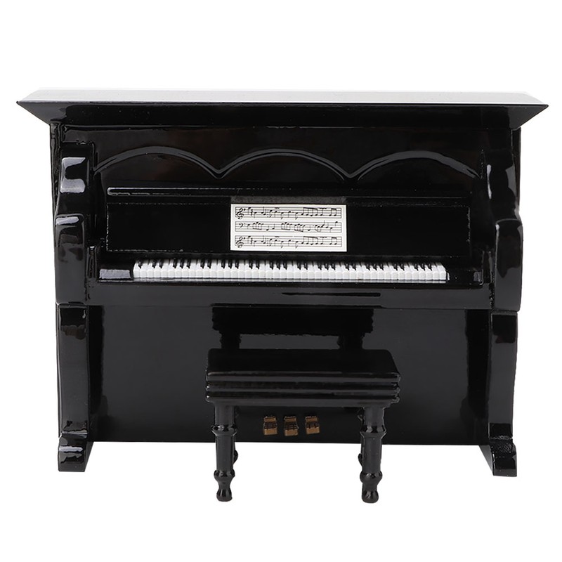 Miniature Wooden Piano Model Musical Instrument Model Musical Gifts Home
