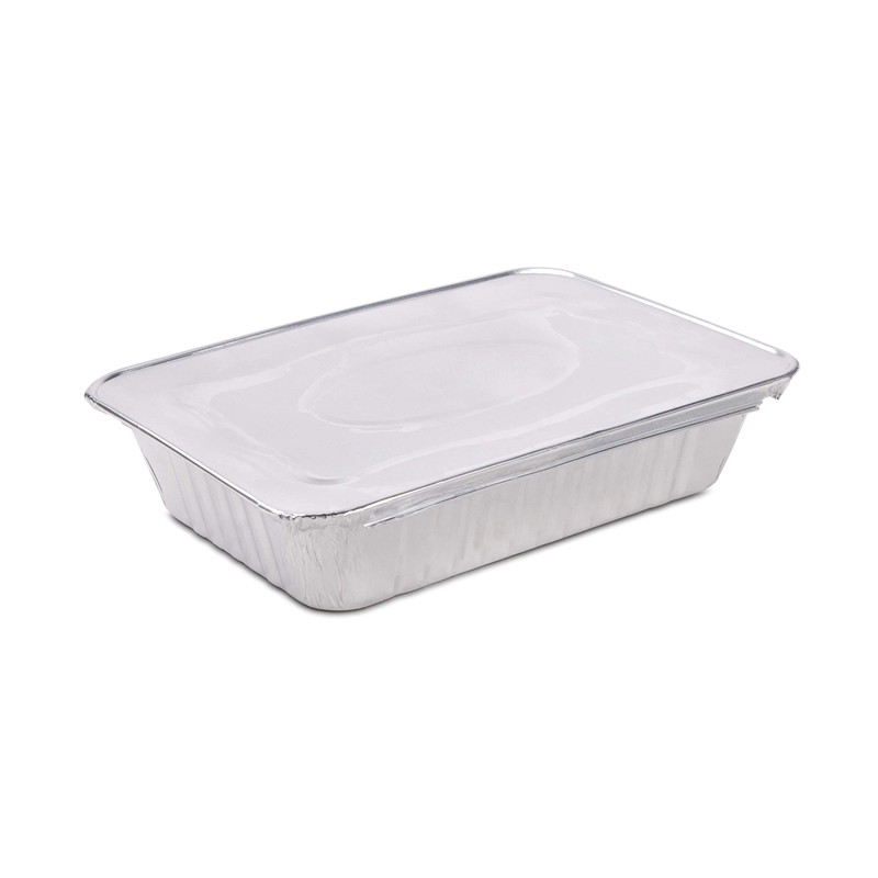 Diplastible Disposable Aluminum Pans with Lids | 10 pack 1-Dinner