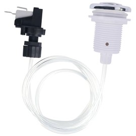 Fuoequl 16A On Off Push Button Switch Jetted Whirlpool Jet for Bath Tub Spa Garbage (Black) (Coloration, White)