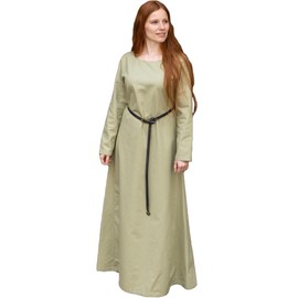 Burgschneider - Under Dress Freya Spring Green (S, Unisex, Cotton) Historical - Early Medieval, Viking
