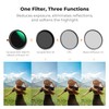 K&F Concept 37mm 3in1 1/4 Black Diffusion & CPL &