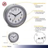 TFA Dostmann 60.1034.04 Analogue Alarm Clock with Silent Movement with