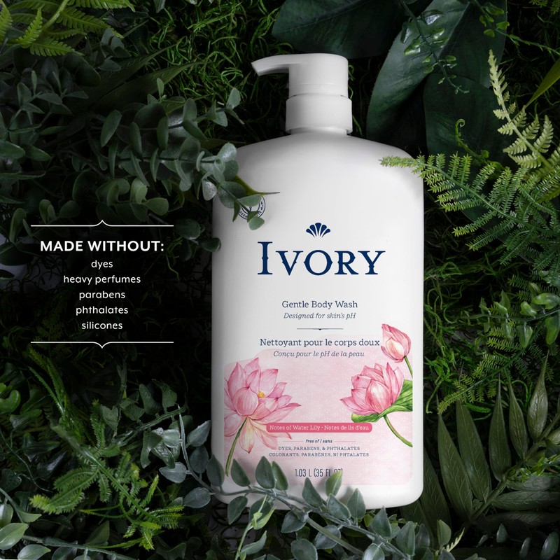 Ivory Body Wash, Designed for the Whole Family, Gentle Formula,