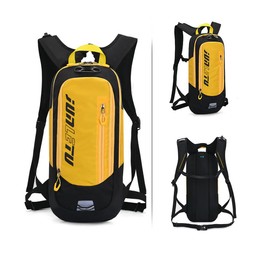 Clakllie Cycling Backpack, Ultra Lightweight, Road Bike Backpack, Waterproof, Hydration Bag, Bicycle, Running, Climbing, Marathon, Jogging, Storable, Reflective, Walking Bag, 2.3 gal (6 L), yellow -