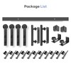 EaseLife 14 FT Double Sliding Barn Door Track and Handle