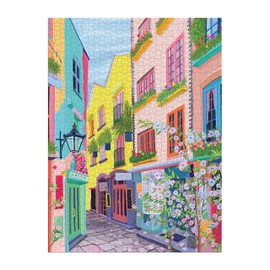 Galison London Passage – 1000 Piece Puzzle Fun and Challenging Activity with Bright and Bold Artwork of Colorful London Streets for Adults and Families