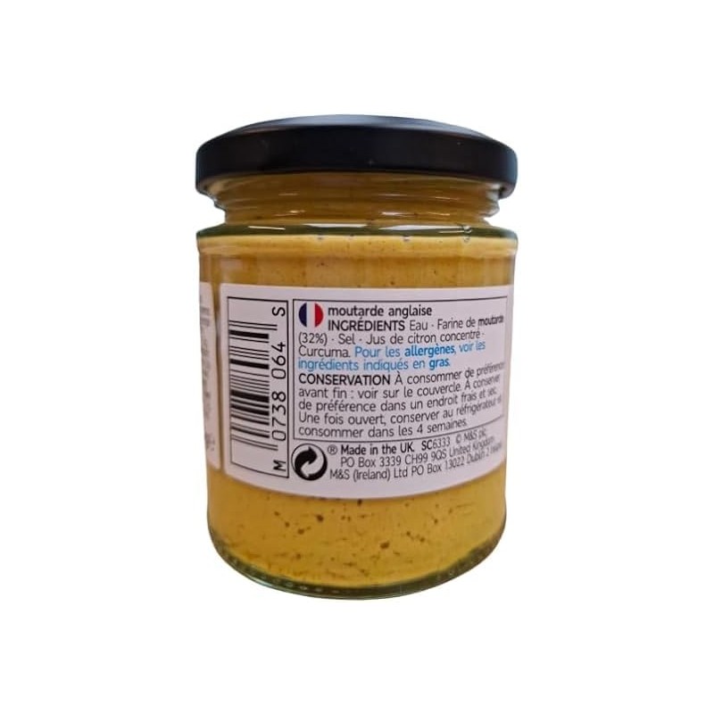 M&S Hot English Mustard 180g - 2 Pack