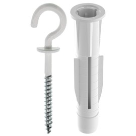 TOX Pirat Spreading Dowel Round Shape 11, Pack of 20, Wall Plug with 20 hook 01226111