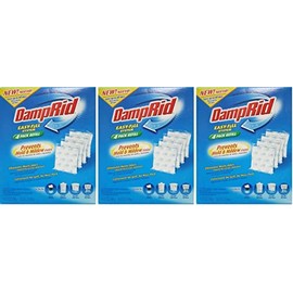 DampRid Easy Fill Moisture Absorber Refill No Scent 42 Oz, 3 Pack