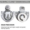 Aienxn 4PCS Closet Door Roller Kit, Sliding Closet Door Hardware