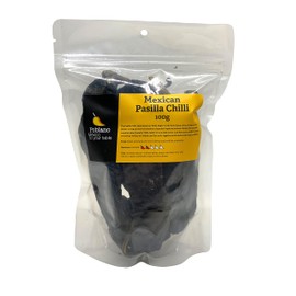 Poblano Mexican Pasilla Dry Chillies, 100g