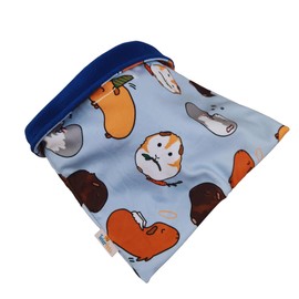 Tater Pets Snuggle Sack for Guinea Pigs Bed Pad Cuddle Sack Sleeping Bag (12"x12")(Piggie Party)