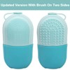 Reusable Cube Silicone Mold Ice Roller With Brush For Face