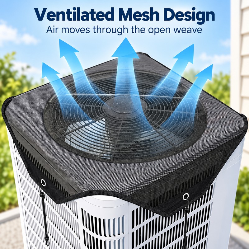Outdoor Central Air Conditioner Mesh Top Cover, 28 Inch AC