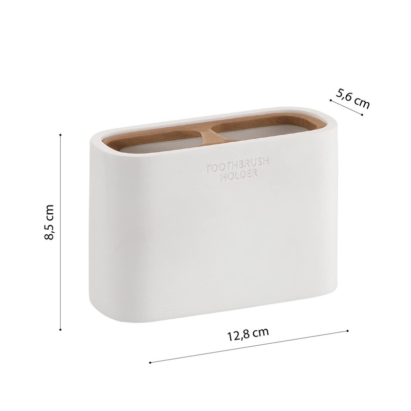 Gedy Melbourne Portaspazzolini da Bagno, Misure e Peso: 8,5X12,8X5,6 CM