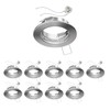ledscom.de 10 Pieces Ceiling recessed Frame Fere recessed Frame matt