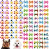 Piklodo 100Pcs Spring Summer Dog Bows and Dog Hair Clips