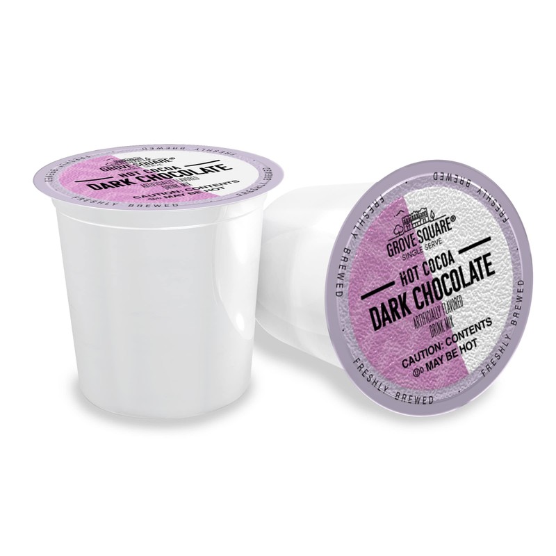 Grove Square Hot Cocoa Dark Chocolate, 24 Single Serve Cups
