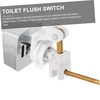 jojofuny 1pc Copper Toilet Flush Lever Button Durable Side Mount
