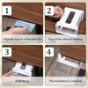 COMNICO 3 Pcs Under Desk Drawer Organizer, Table Hidden Slide