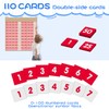 Hundreds Pocket Chart with 100 Number Cardsr, Board Double-Sided Number