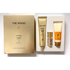 THE WHOO UV Ultimate Anti-Wrinkle Sunscreen 75ml Set SPF50+/PA++++ with NAD Power 24™ to Enhance Skin Firmness. Made in Korea