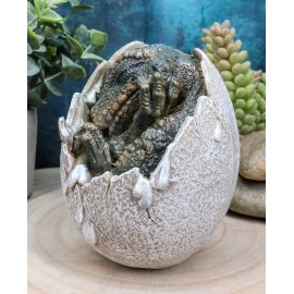 Ebros Gift Small 4.25"H Predator Tyrannosaurus Rex In Egg Dinosaur Figurine Collectible