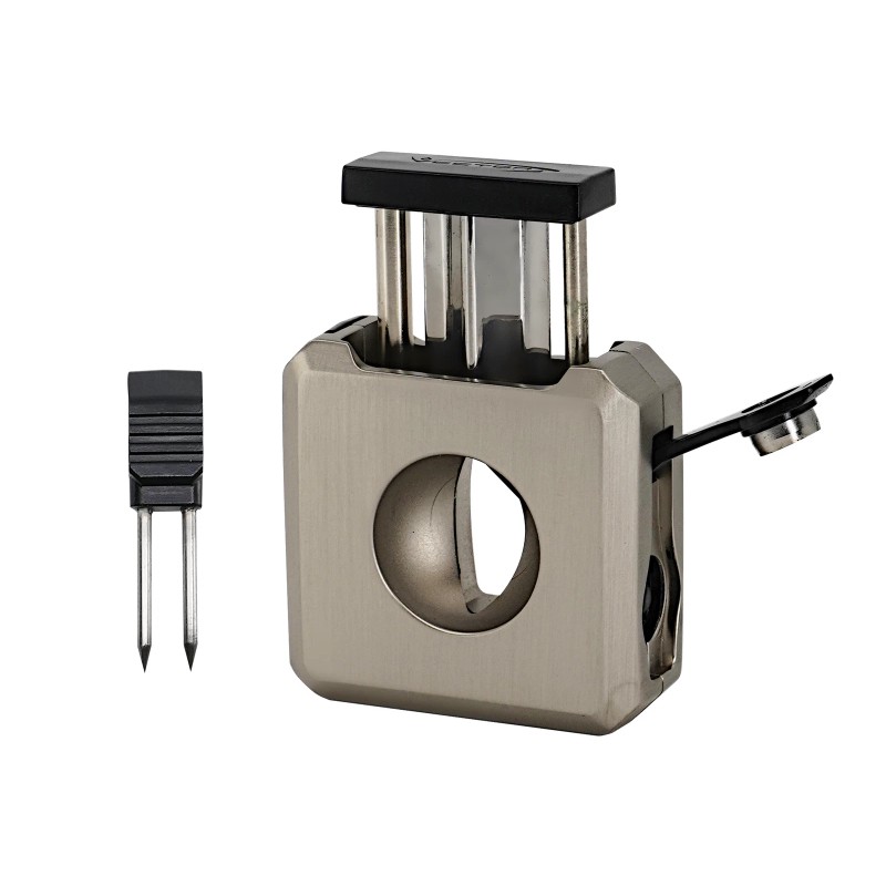 Vector VCUBE Cigar Cutter Punch V-Cut Poker and Rest -